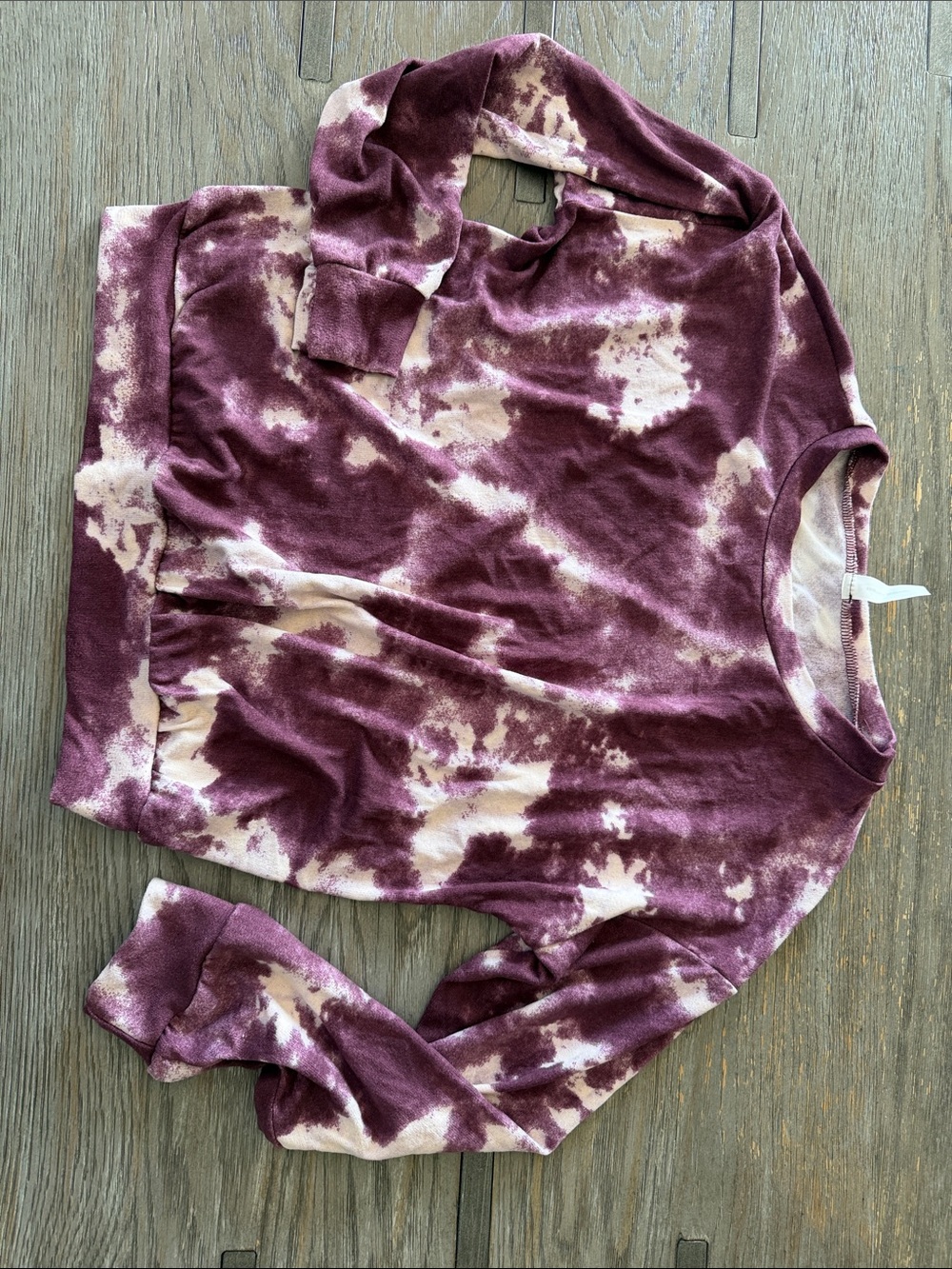 Together purple and white Tie-Dye Pullover Sweatshirt - made in the USA 🇺🇸